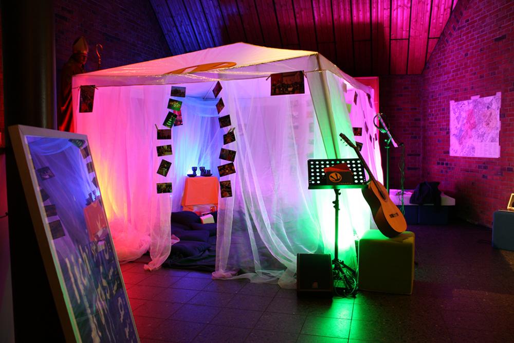 Der Lichtblick-Stand bei der Denkbar im Trinity
