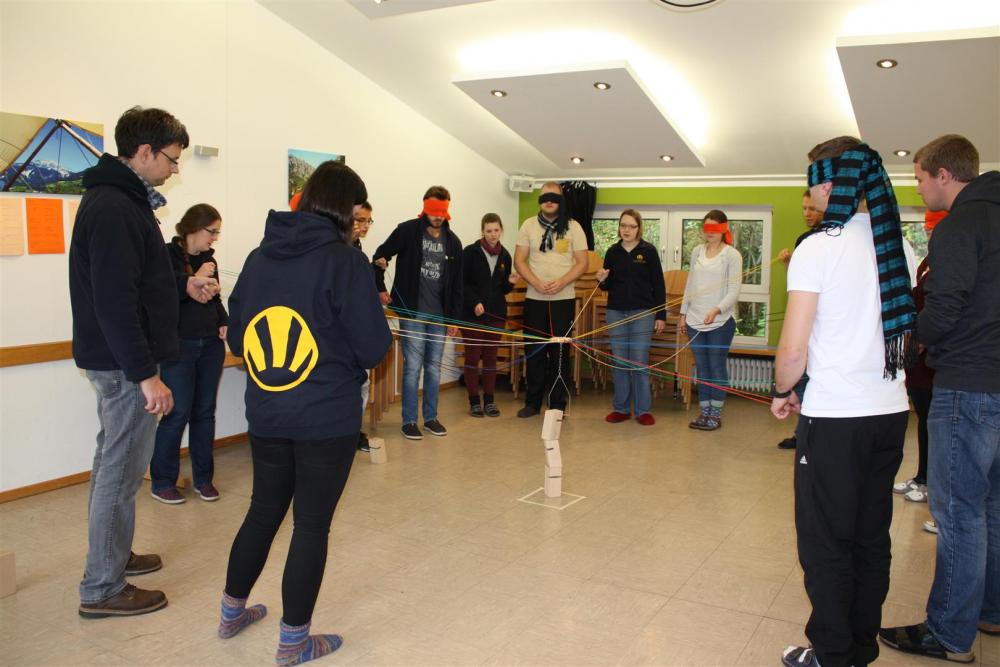 Teambuilding am Samstag. 
